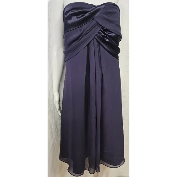 David's Bridal Strapless, Purple/Eggplant Dress, 16, NWT✔️ - Picture 4 of 15